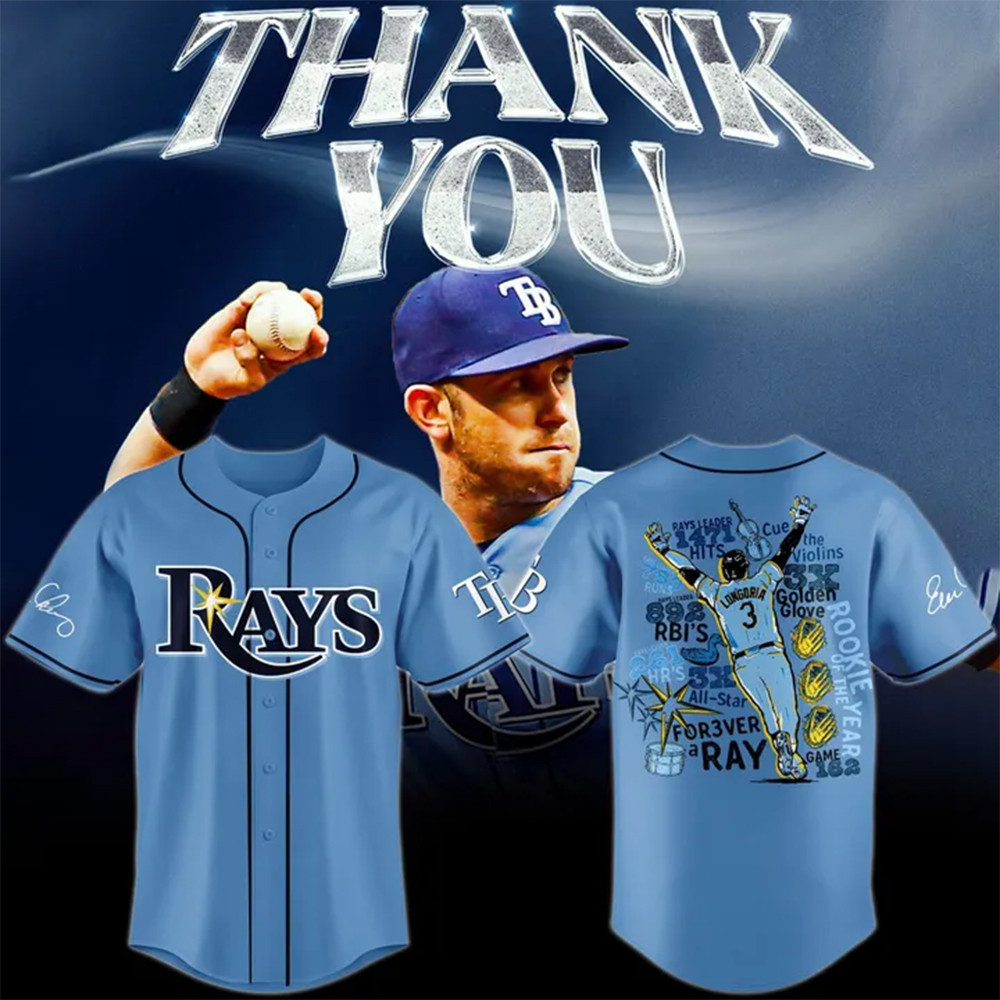 Tampa Bay Rays Evan Longoria Thank You For The Memories Signatures Jersey Gifts For Fans