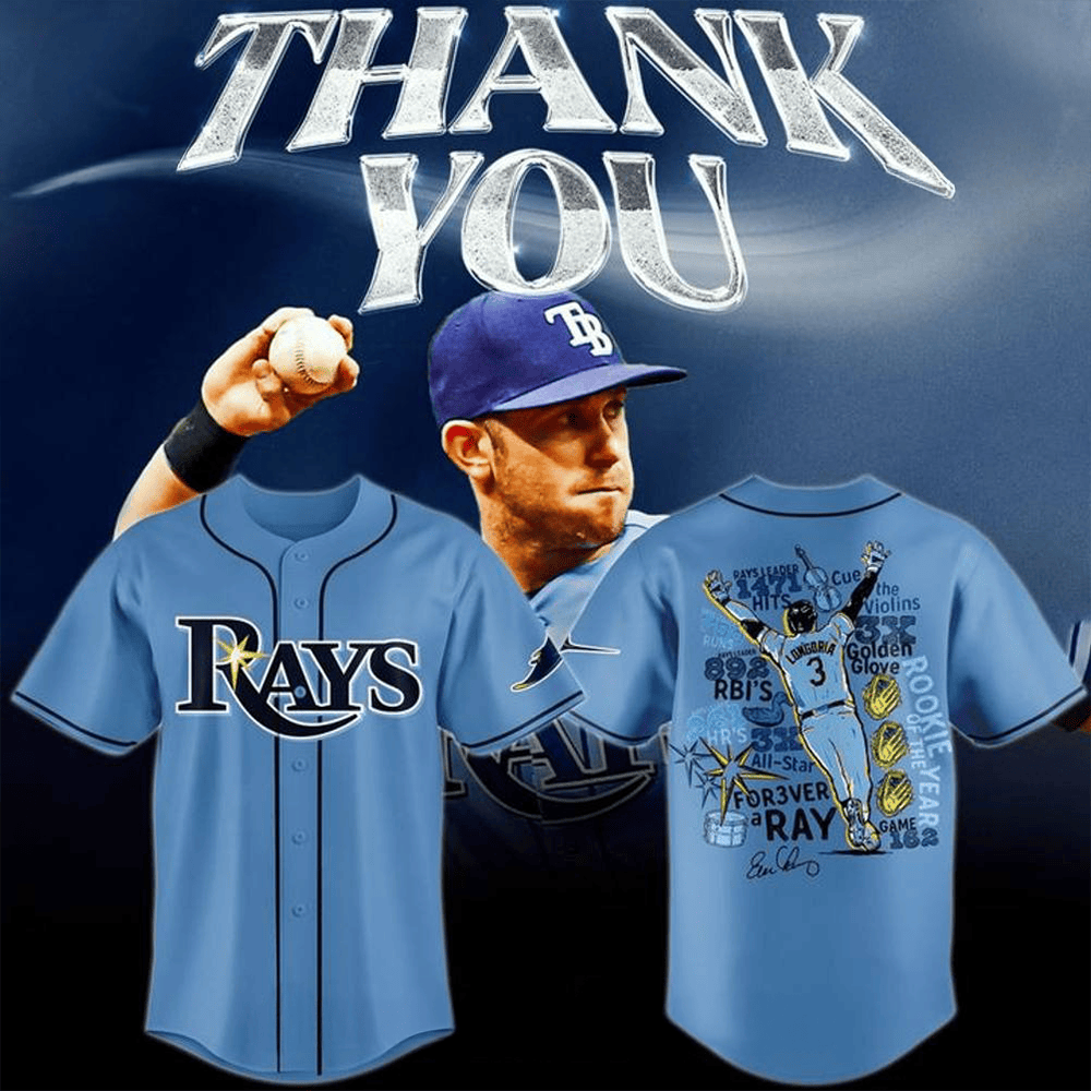 Tampa Bay Rays Evan Longoria Thank You For The Memories Special Baseball Jersey Gift For Sport Fans