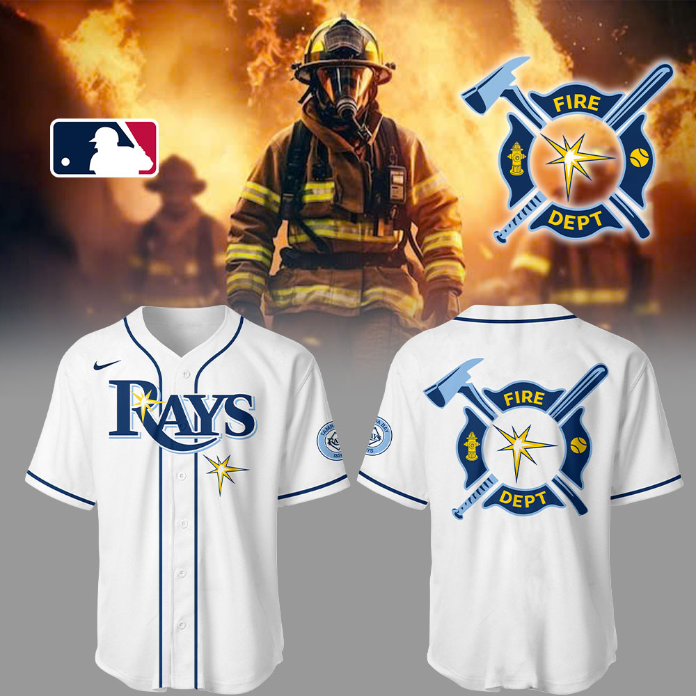 Tampa Bay Rays x Firefighter Appreciation Night Jersey Gifts For Baseball Fans