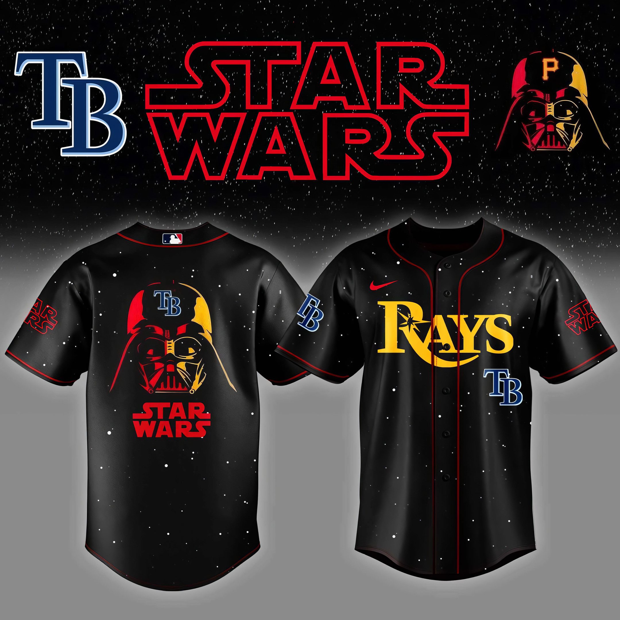 Tampa Bay Rays x Star Wars Night Baseball Jersey Gifts For Baseball Lovers