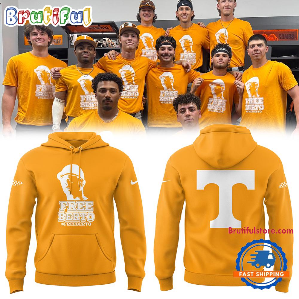 Tennessee Volunteers Baseball x Free Berto 3D Hoodie