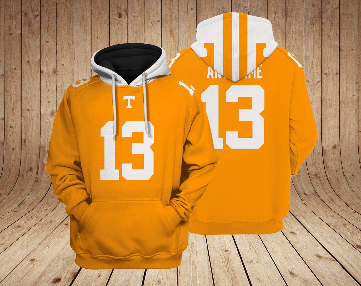 Tennessee Volunteers Football Custom 3D printed Sweatshirt Hoodie Zipped Hoodie