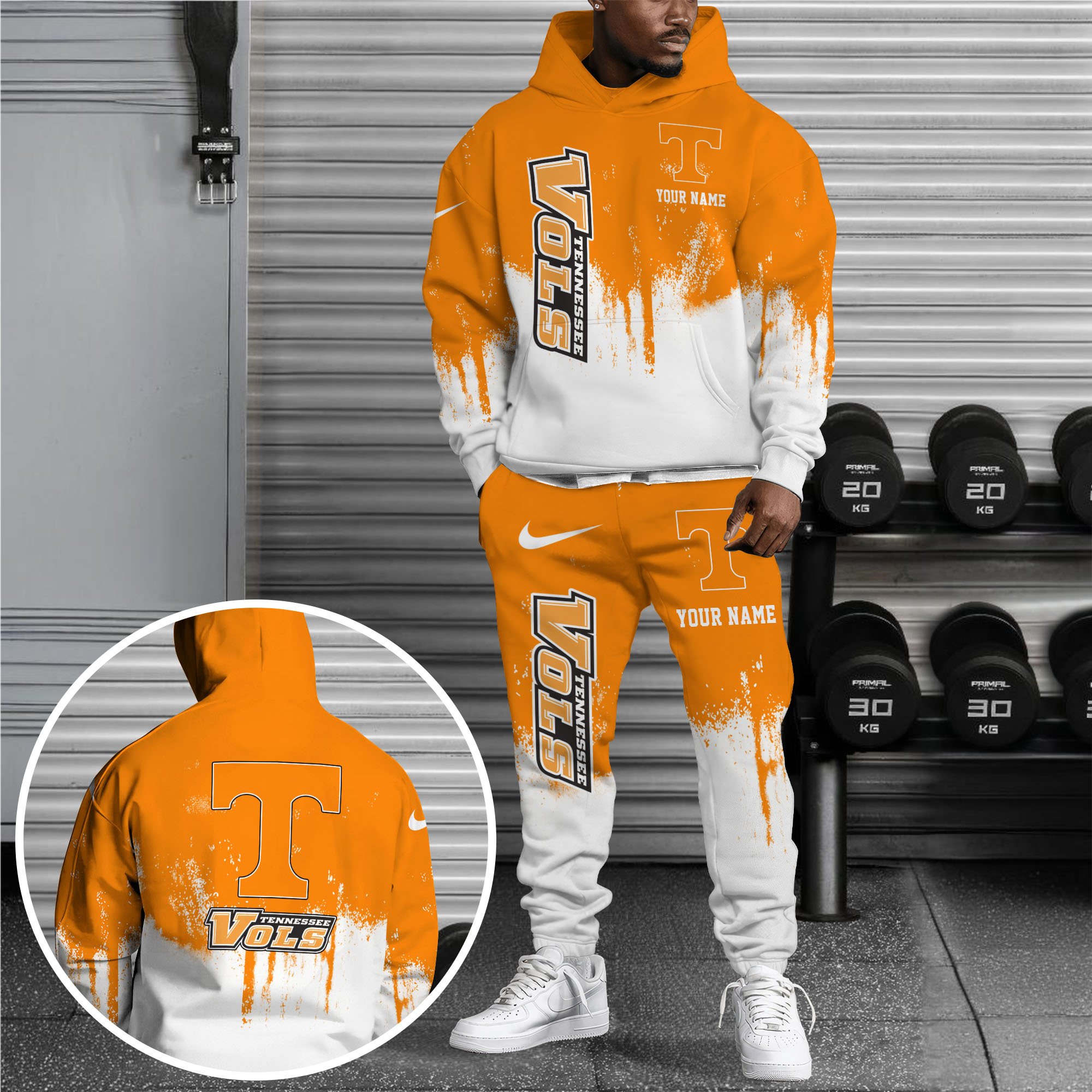 Tennessee Volunteers Hoodie Sweatpants Set, Custom Hoodie, Sport Hoodie Sweatpants Set, Sport Gifts For Fan ZH36 Gift For Sport Music Fans