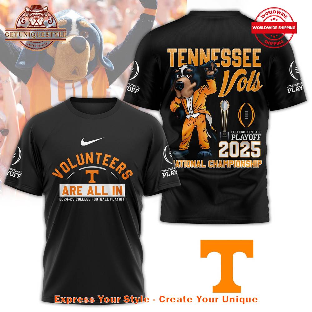 Tennessee Volunteers Playoffs 2025 National Championship T-shirt Gift For Sport Music Fans