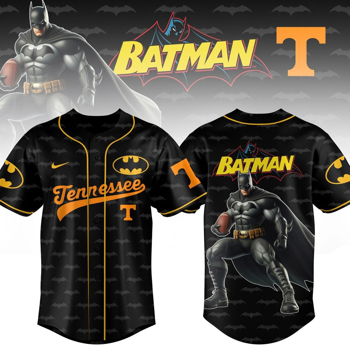 Tennessee x Batman Jersey For Fans Gift Ideas For Husband