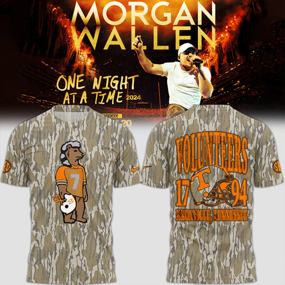 Tennessee x Morgan Wallen Camo T-Shirt Gifts For Fans