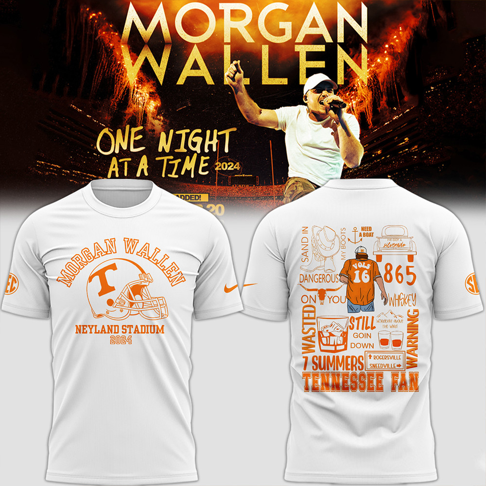 Tennessee x Morgan Wallen White Shirt First Fathers Day Gift Ideas