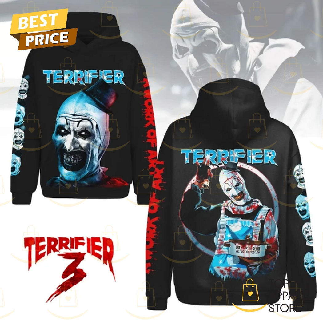 Terrifier 3 A Work Of Art Hoodie - Black