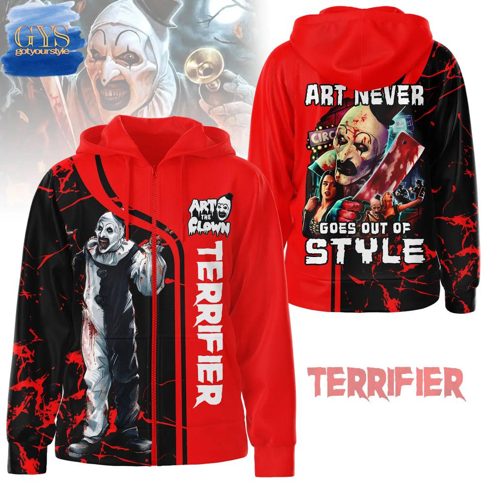 Terrifier Art Never Goes Out Of Style Hoodie