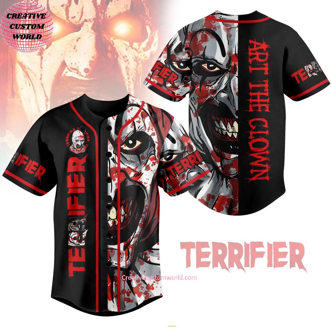 Terrifier Art The Clown Baseball Jersey