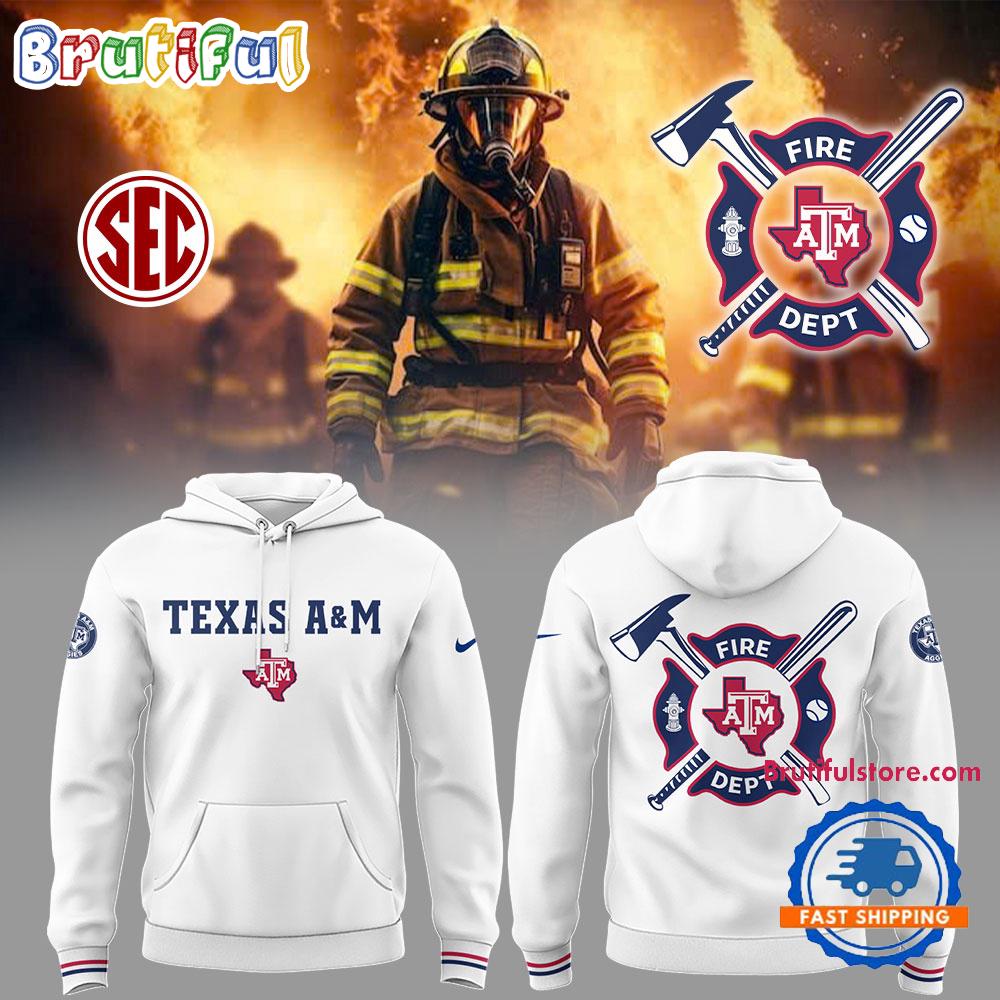 Texas AM Aggies Baseball x Firefighter Appreciation Night Hoodie