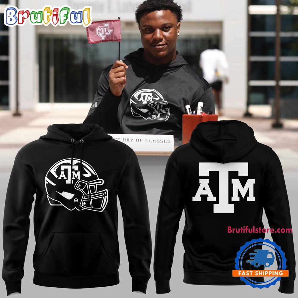 Texas AM Aggies Football 2024 New Limited Black Hoodie