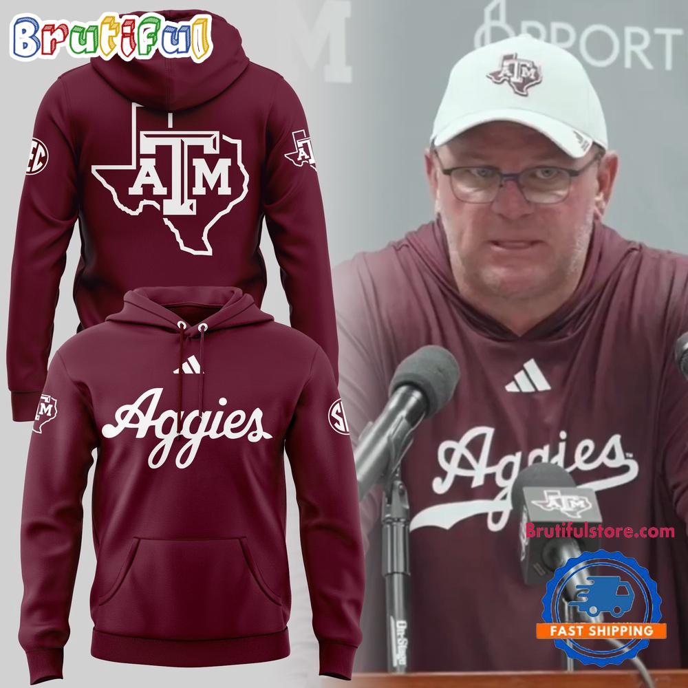 Texas AM Aggies Football 2024 New Limited Hoodie