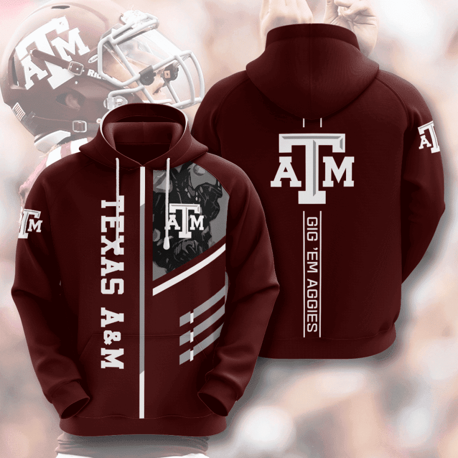 Texas AM Aggies Hoodie  Zip Hoodie Version 435