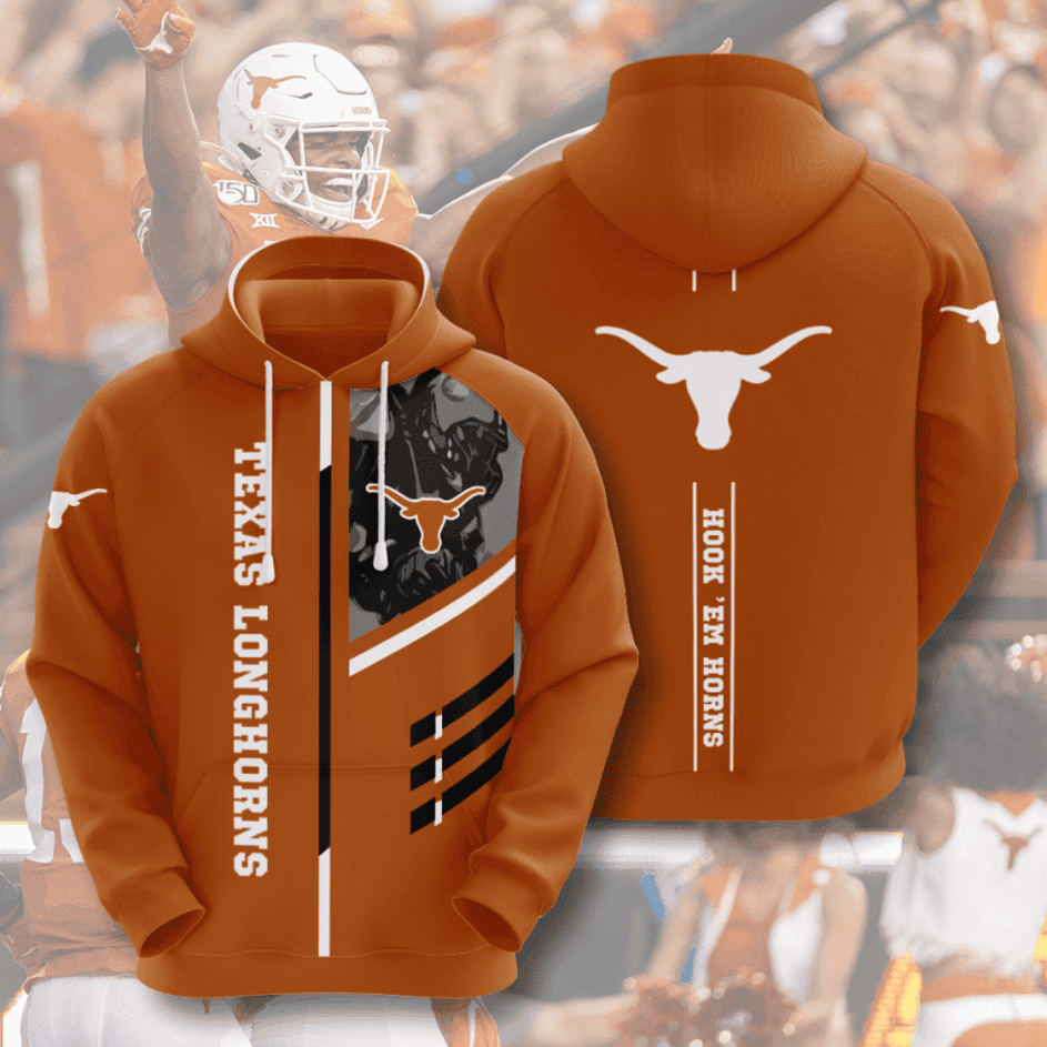 Texas Longhorns American Football Hoodie Zip Hoodie