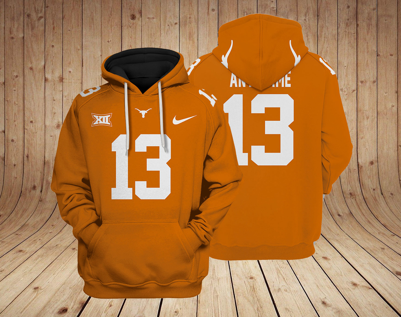 Texas Longhorns football NCAA Custom 3D Hoodie PT19116 Gift For Sport Music Fans