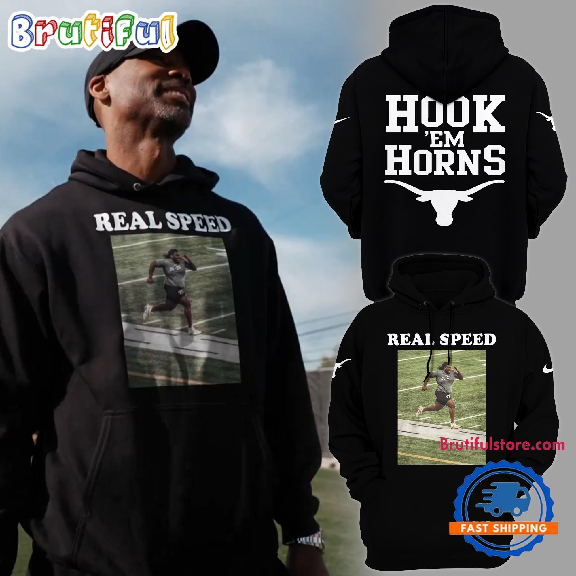 Texas Longhorns Football Real Speed Hoodie Shirt