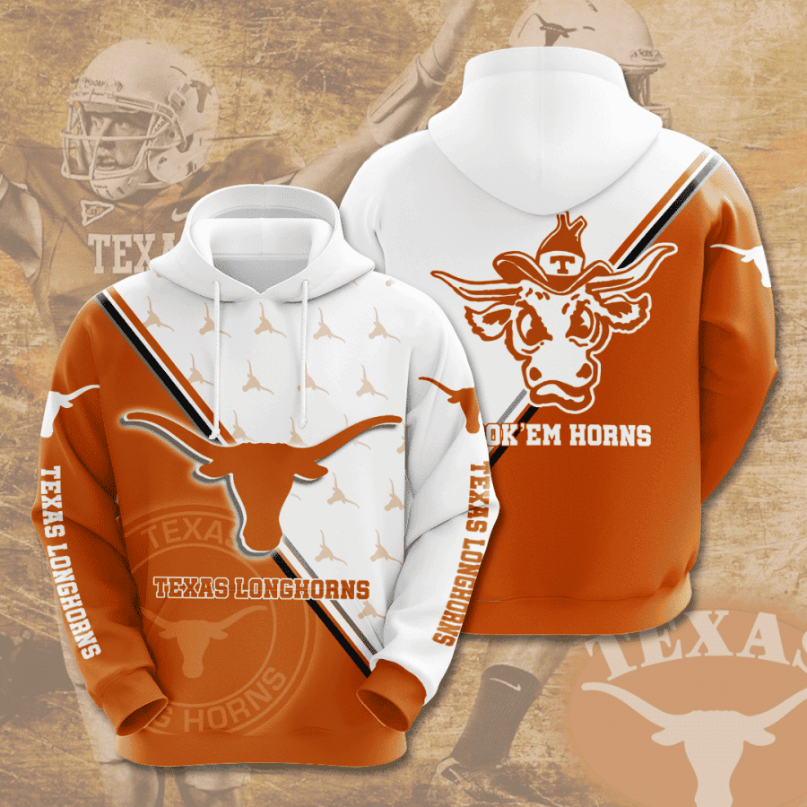 Texas Longhorns Hoodie  Zip Hoodie Style 1845 Gift For Sport Music Fans