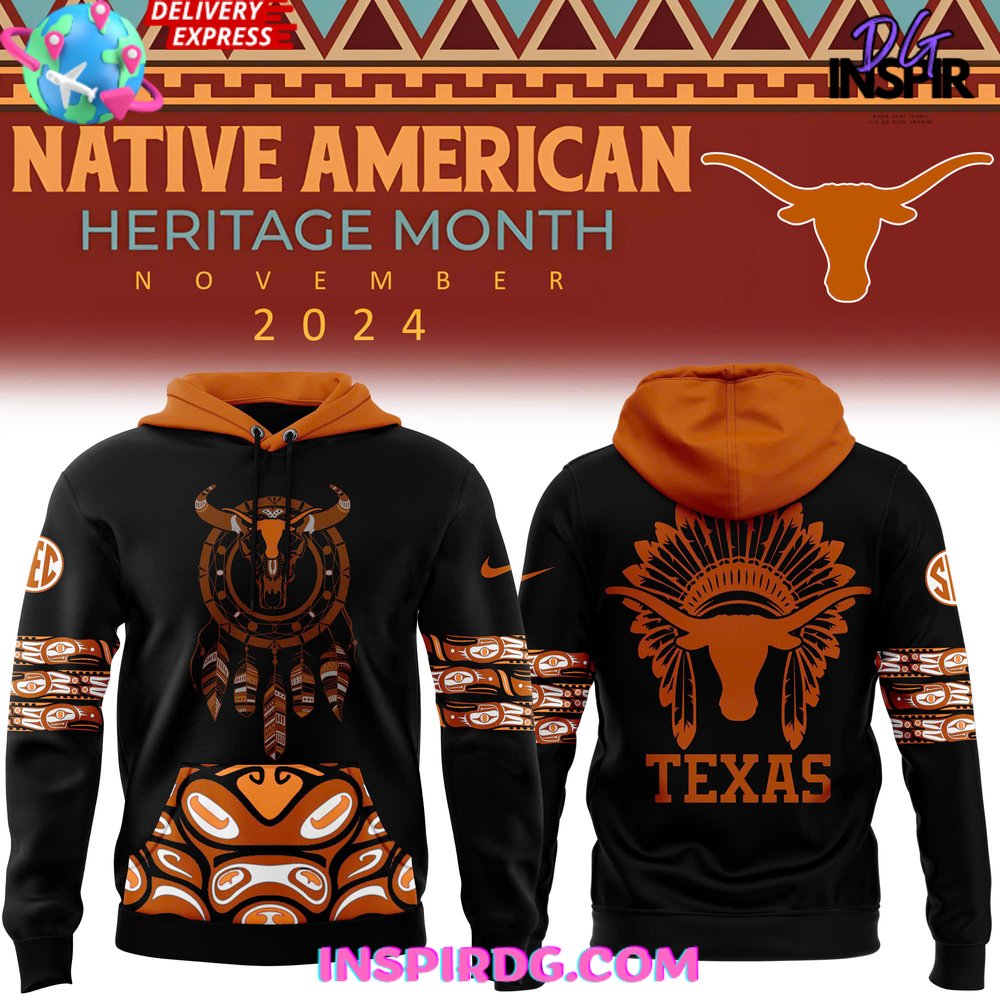 Texas Longhorns Native American Heritage Month 2025 Hoodie Gift For Sport Music Fans