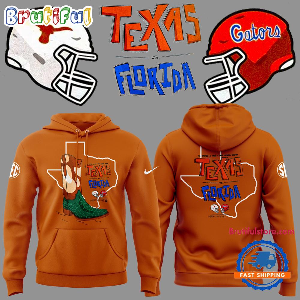 Texas Longhorns x Florida Gators 2024 New Orange Hoodie