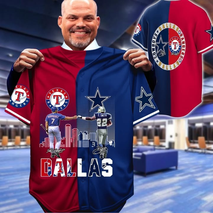 Texas Rangers Cowboys Dallas Legend Jersey Best Gifts For Baseball Lovers Fans For Him