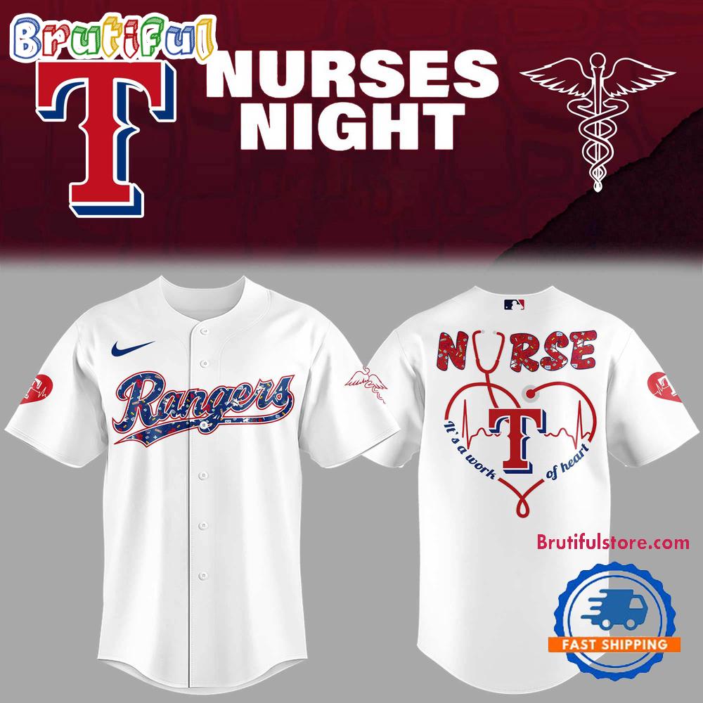 Texas Rangers NURSES NIGHT Jersey Shirt