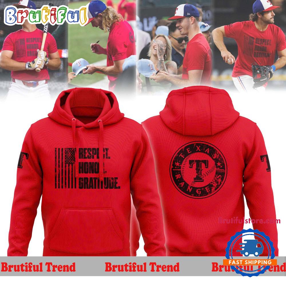 Texas Rangers Respect Honor Gratitude Hoodie Shirt
