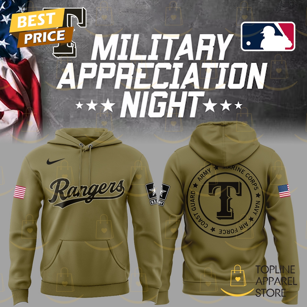 Texas Rangers x Military Application Night Hoodie