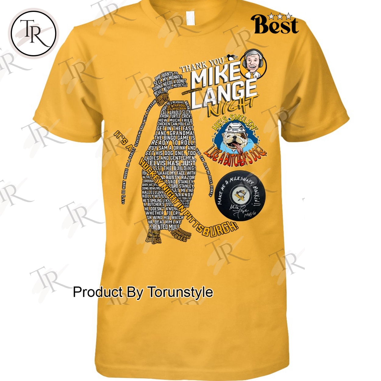 Thank You Mike Lange Night x Pittsburgh Penguins 2025 T-Shirt