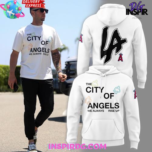 The city of Angel x Los Angeles Angels Special Hoodie Premium Merchandises