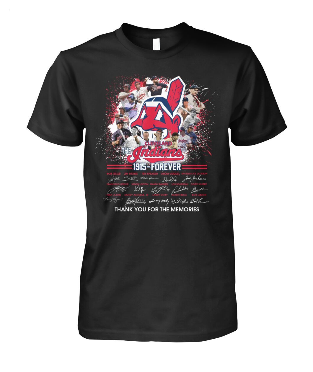 The Cleveland Indians 1915 - Forever Thank You For The Memories T-Shirt