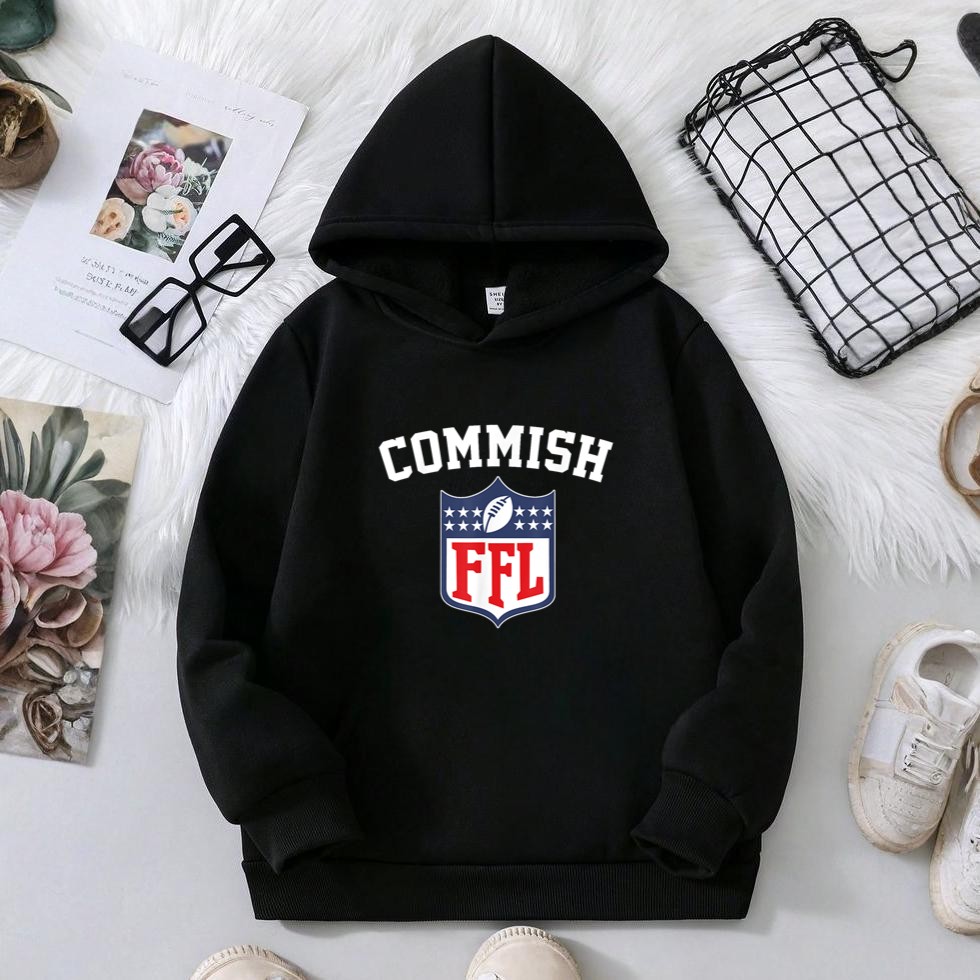 The Commish funny Fantasy Football League FFL Commish Hoodie