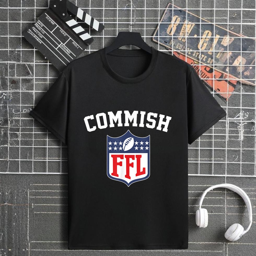 The Commish funny Fantasy Football League FFL Commish T-Shirt