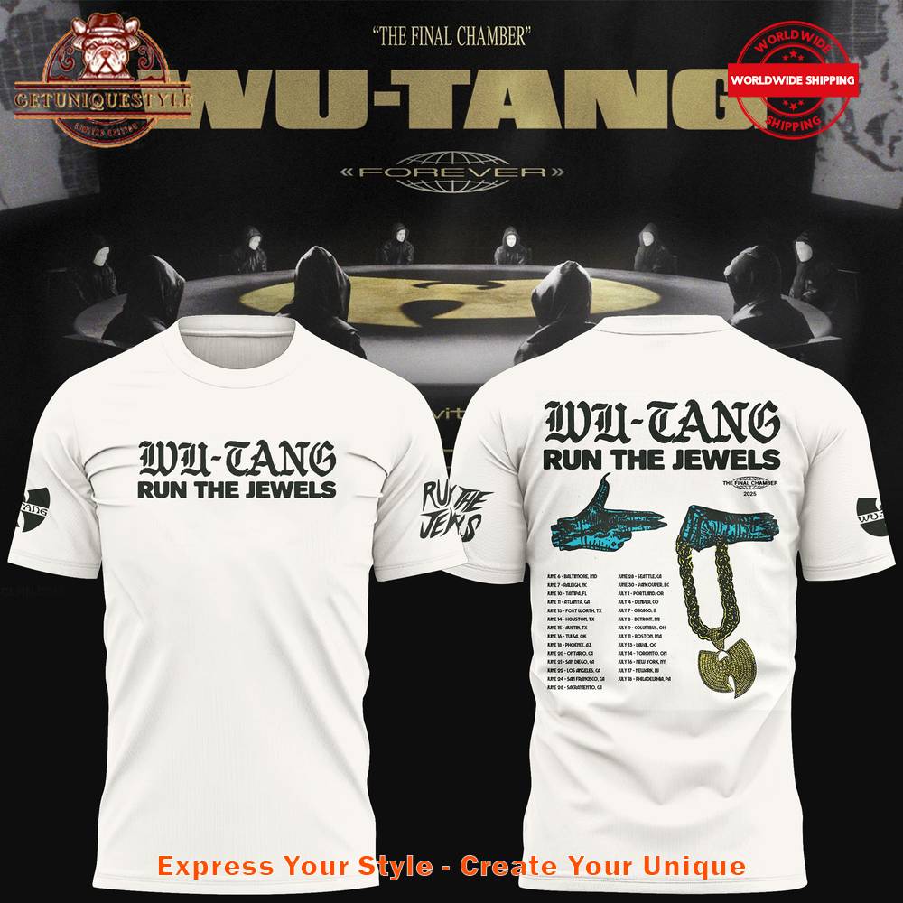 The Final Chambers Wu-Tang Clan 2025 Special White Shirt Premium Merchandise