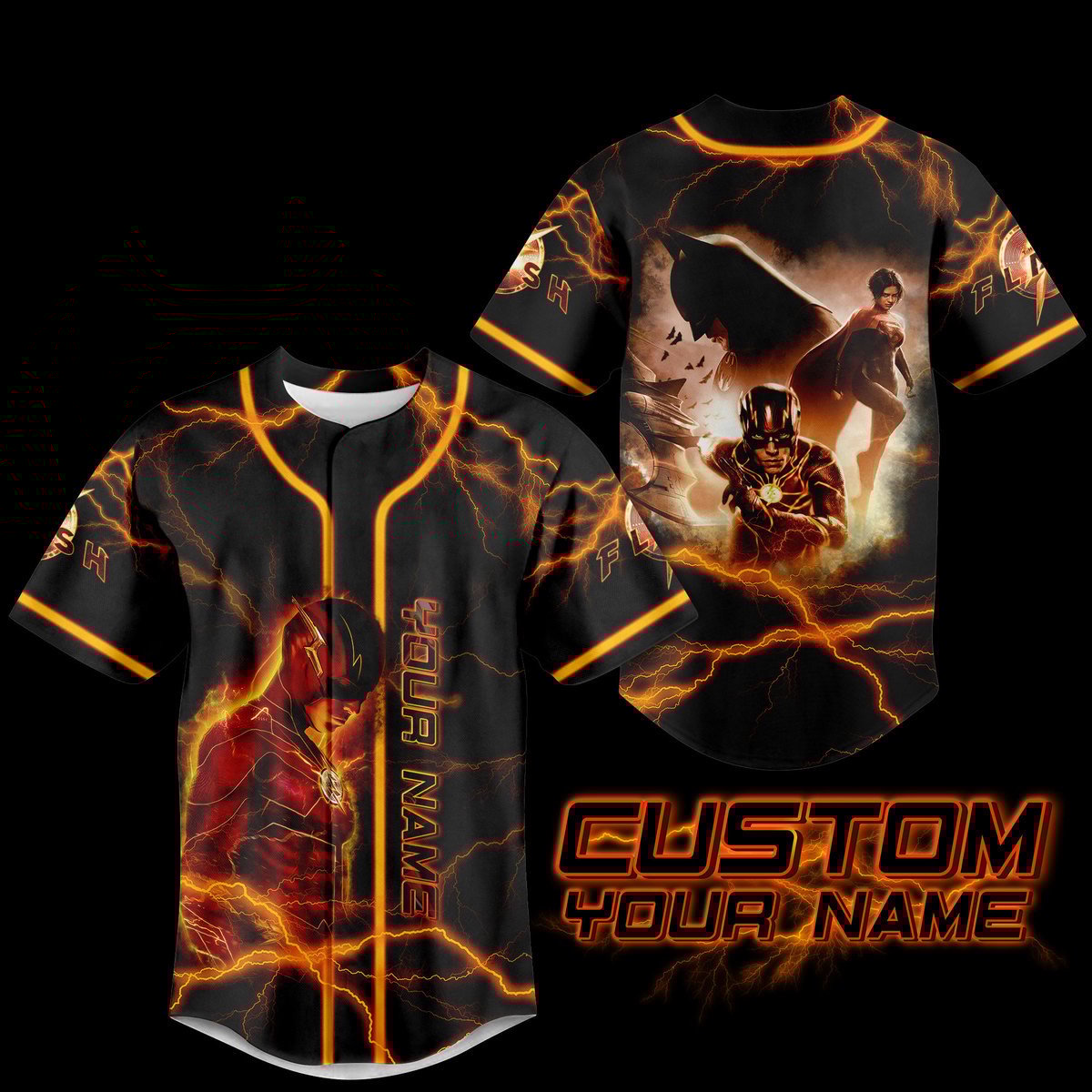 The Flash Baseball Jersey For Fans