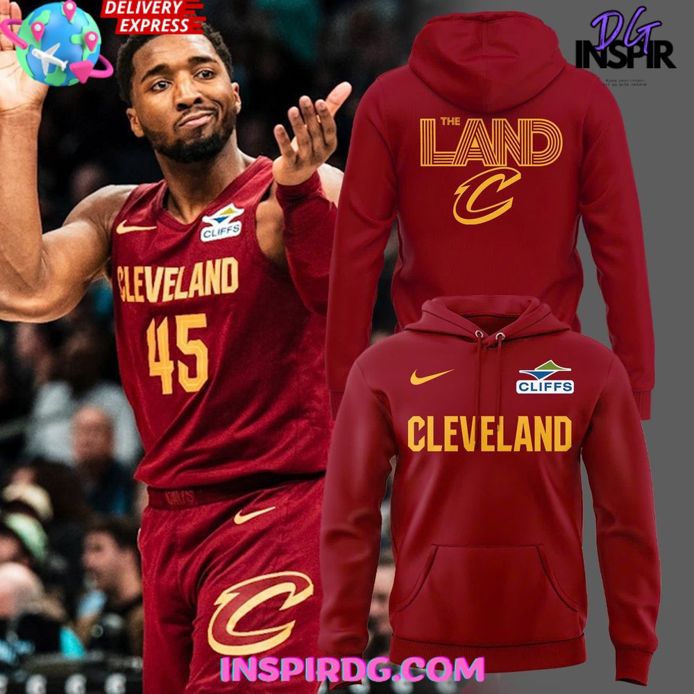 The Land Cleveland Cavaliers 2025 Red Hoodie