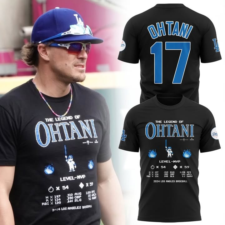 The Legend Of Ohtani Level MVP T-Shirt Baseball Lovers LA Dodgers Fan Merch Gift Ideas