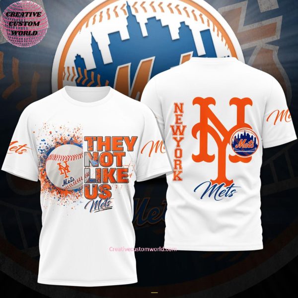 They Not Like Us New York Mets MLB 3D T-Shirt