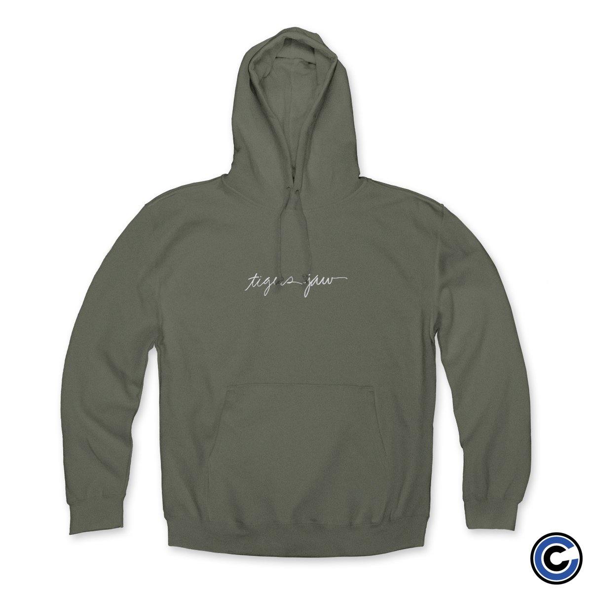 Tigers Jaw Merch Script Hoodie Tigers Jaw Hoodie