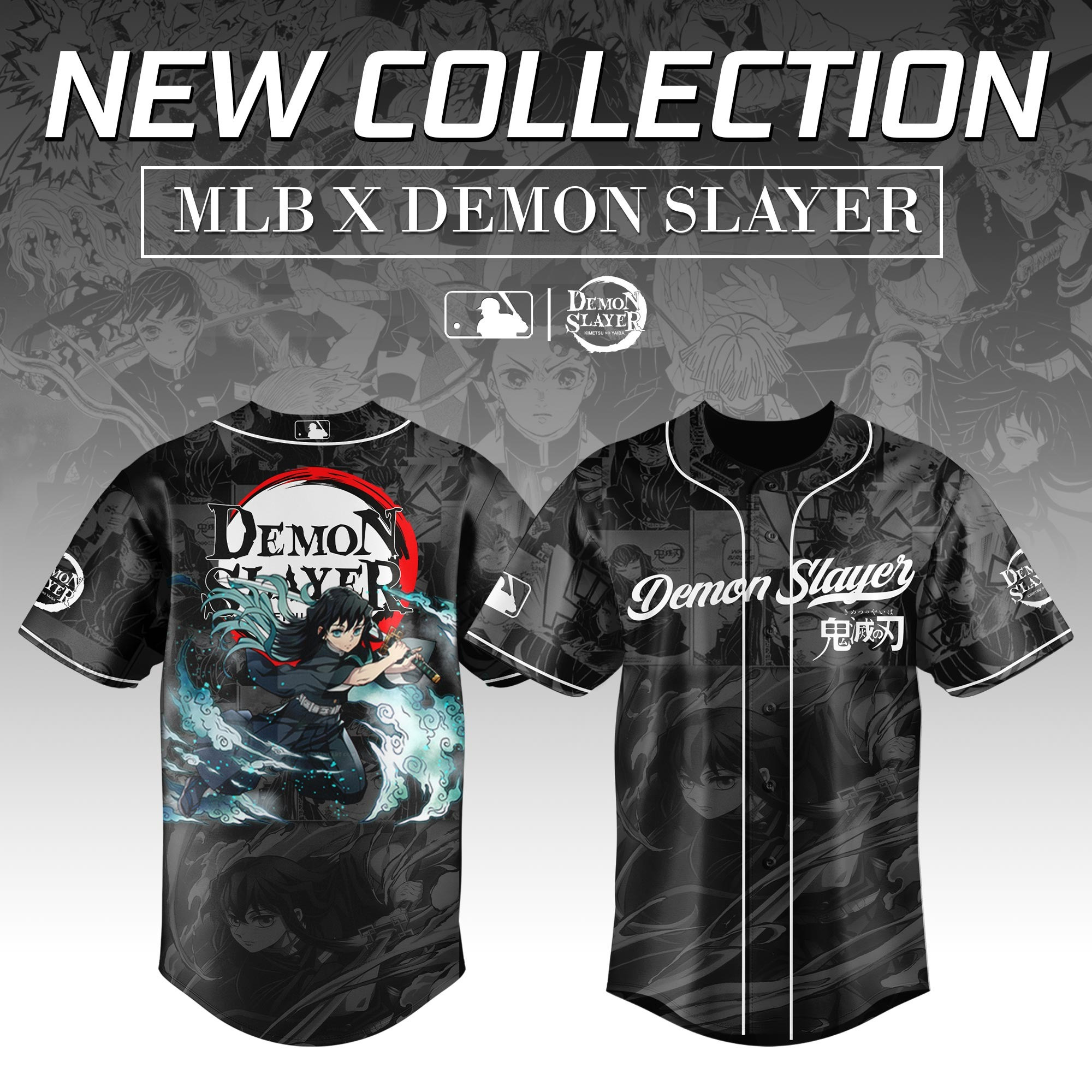 Tokito Muichiro Demon Slayer x MLB Baseball Jersey Editions  Perfect Gift For Anime Lovers