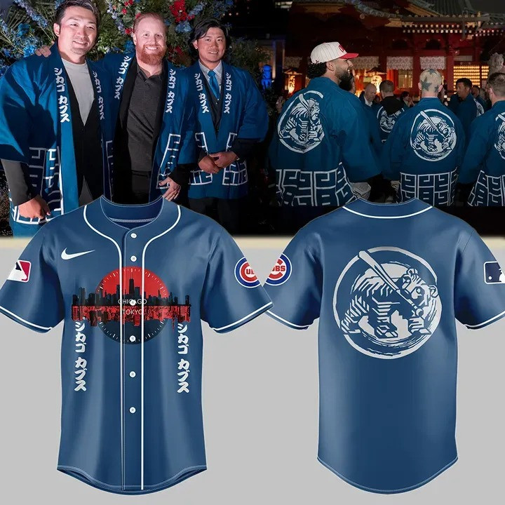 Tokyo Japan Chicago Cubs Jersey MLB World Tour Tokyo Series Merch Gifts For Baseball Fans