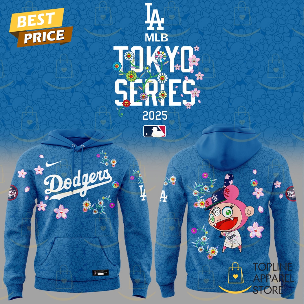 Tokyo Series 2025 Los Angeles Dodgers Takashi Murakami Cherry Blossom Hoodie Gift For Sport Music Fans