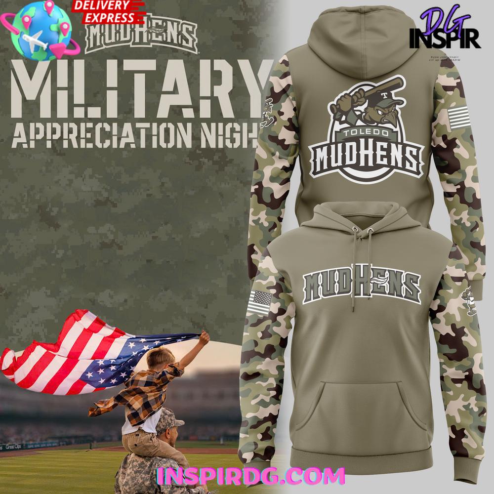 Toledo Mud Hens Military Appreciation Night 2025 Hoodie Premium Merchandises