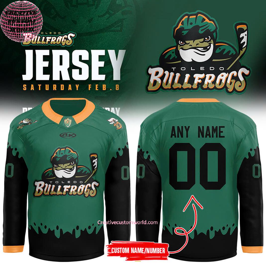 Toledo Walleye x Toledo Bullfrogs New 2024 Custom Hockey Jersey