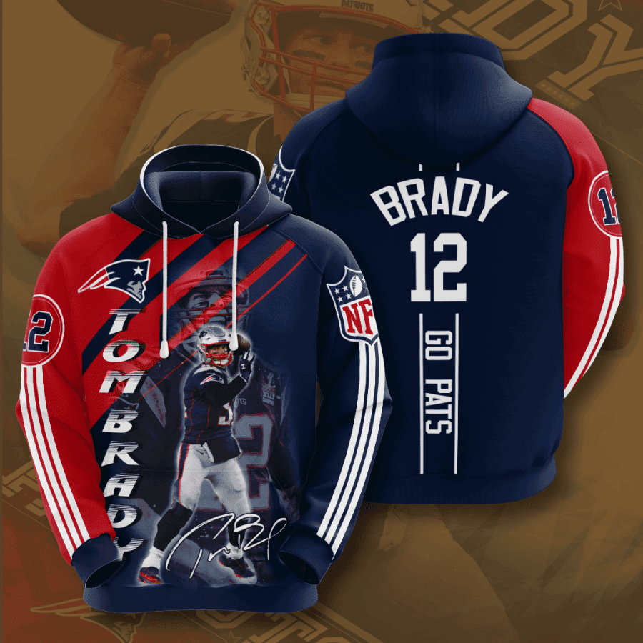 Tom Brady New England Patriots Hoodie  Zip Hoodie Version 488