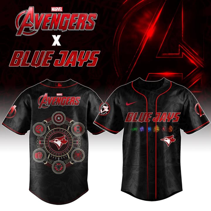 Toronto Blue Jays Avengers Night Game  Edition Jersey 2025 Best Baseball Coach Gift Ideas
