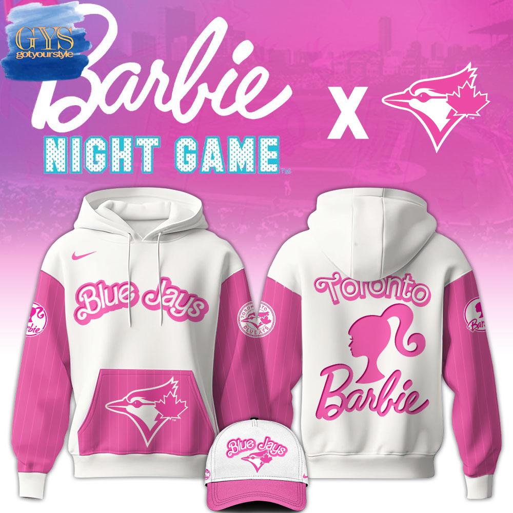 Toronto Blue Jays MLB x Barbie Night Game Limited Edition Hoodie 2025