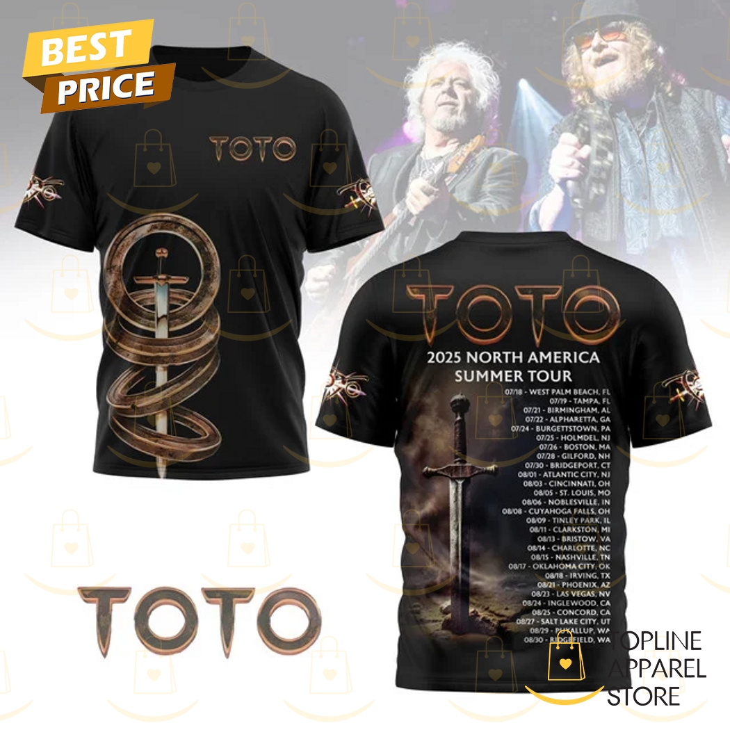 ToTo 2025 North America Summer Tour 3D T-Shirt Gift For Sport Music Fans