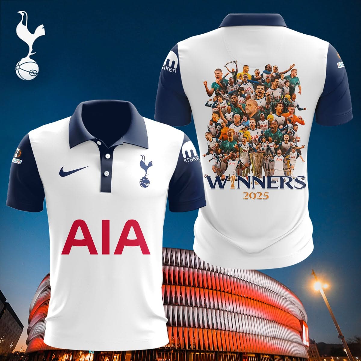 Tottenham Merch Tottenham Hotspur Champions  Edition Polo Shirt Best Gift For Football Lovers