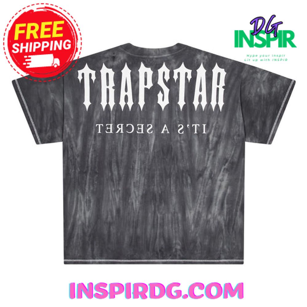 TRAPSTAR X COUGH SYRUP IRONGATE WASHED TSHIRT BLACK